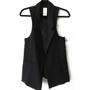 Express NWT Black Tuxedo Vest